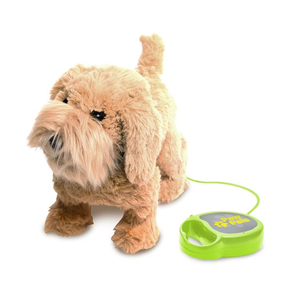 Meva Kids Walking and Barking Puppy Dog Toy Pet with Remote Control Leash (Brown)