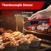 TempPro TP19 Waterproof Digital Meat Thermometer for Grilling with Ambidextrous