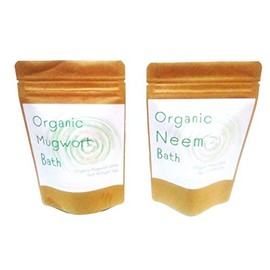 Organic Mugwort Bath 5 Pcs/Organic Mugwort Bath, 5 Pack, Steamed Wormwood, Pregnant, Warm Activation, Herbal Bath (Neem Bath, 5 Piece Set of Neem Bath Salts)