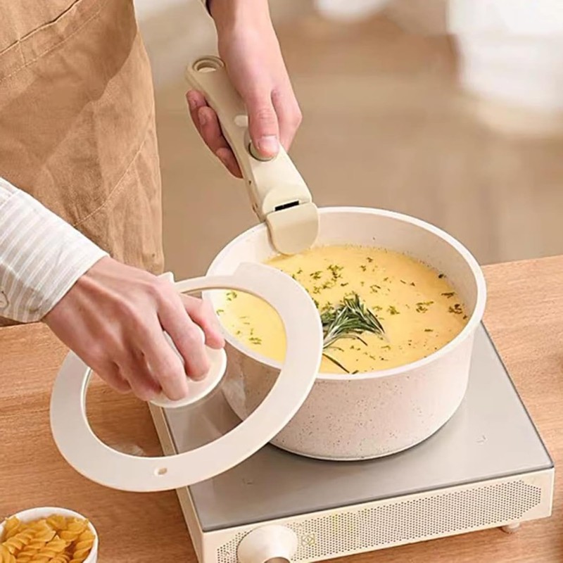Removable Handle for Pots and Pans, Universal Detachable Handle Cookware
