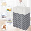 BlissTotes 3-Pack Laundry Basket, Freestanding＆Waterproof Laundry Hamper, Collapsible Tall Clothes