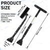DTXYBC 3-in-1 Car Ice Scraper, Extendable Snow Removal Brush, Removable
