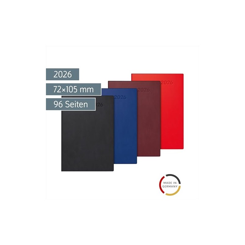 BRUNNEN Taschenkalender Mod. 716 2026 | A7, Kunststoff, sortiert