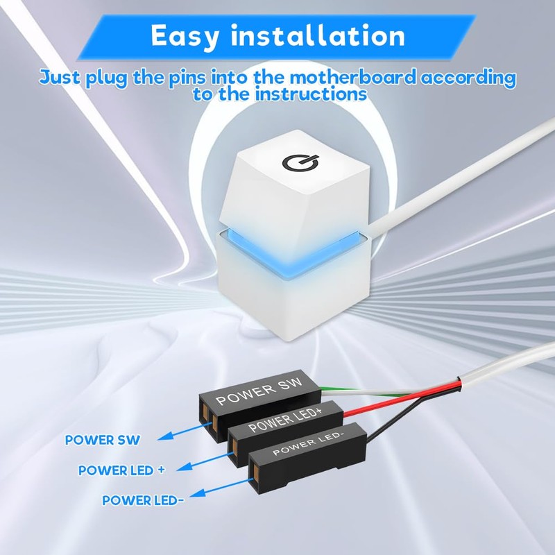 PC Power Button, Power Switch PC, PC Power Button RGB,