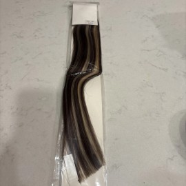 N/A Ombre Tape in Hair Extensions 20 Inch - Balayage Dark Brown to Bleach Blonde