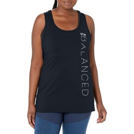 C9 Champion Women's Graphic Tank, EBONY/STAY BALANCED PLUS, L