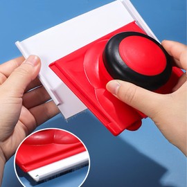 MZSX Multifunktionales Farbkantenwerkzeug, mit 2 Ersatzpads und 1 Paar Gummihandschuhen, Farbkantenschneider für DIY-Malerei, Kantenschneider mit langem Griff