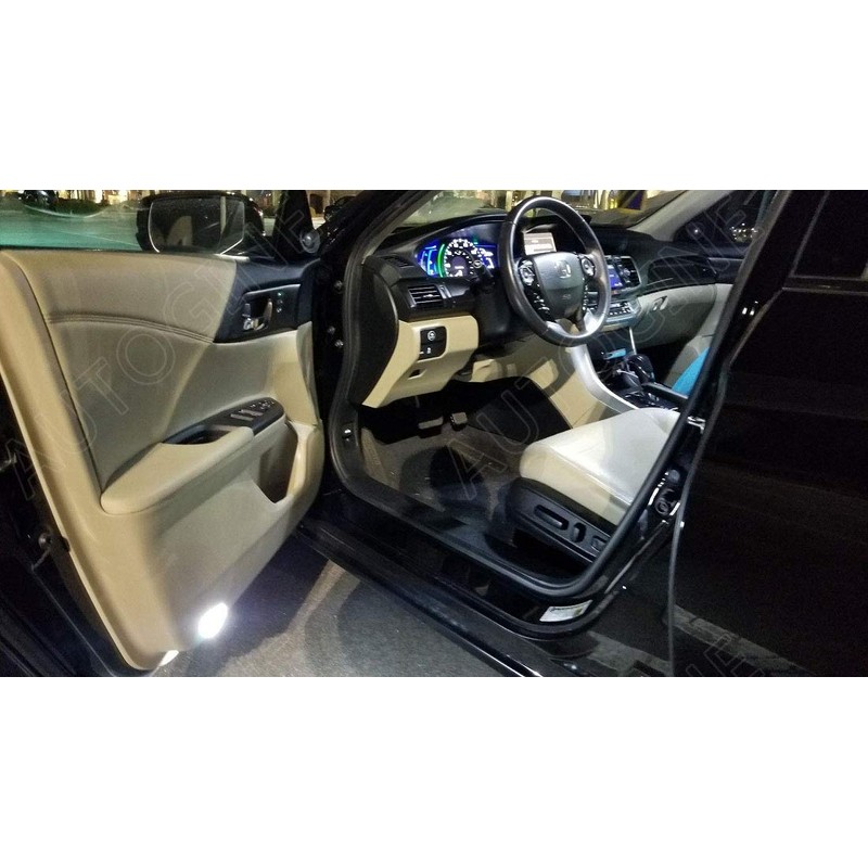 AUTOGINE 14 Piece White LED Interior Lights Kit for Honda