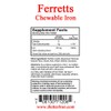 Ferretts Chewable Iron Supplement 18mg (Carbonyl Iron) - 60-Day Supply