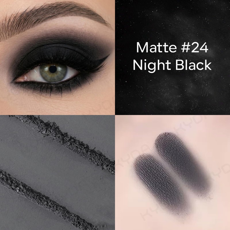 Black Single Eyeshadow, Black Matte Eyeshadow Palette