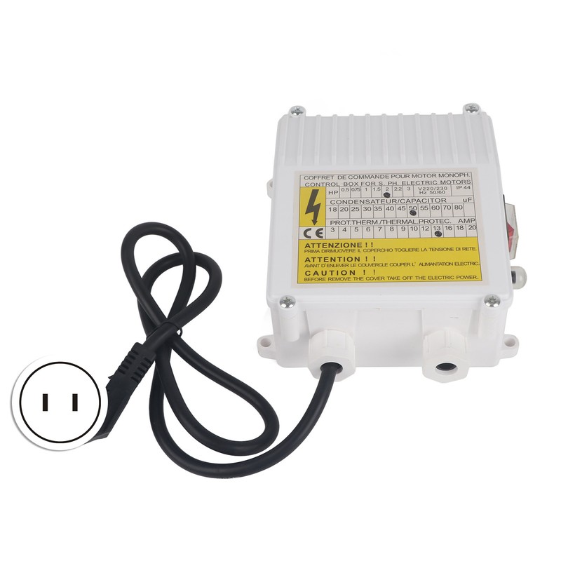 Pump Control Box Bulit in Thermal Protection Circuit Breaker Controller