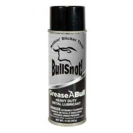 BullSnot! GreaseABull Metal Lubricant – Heavy-Duty, All-Weather Grease for Rust Removal, Metal Polishing & Lubrication – Multi-Purpose Spray for Automotive, Marine, Industrial & Home Use – 11oz