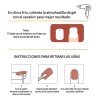 24pzs Press On Tips Uñas Postizas Soft Gel Ojo De