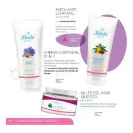 Crema Corporal D-b-t Shelo Nabel® 250ml. 5 Piezas