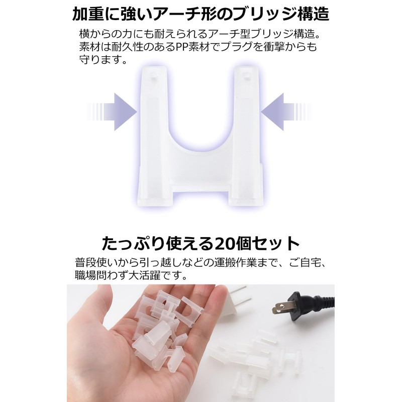 [Zero-one2018] Outlet Cap Plug Cover, Clear x 20 Piece Set,