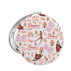 FAADBUK Dancing Lover Gift Dance Coach Gift Dancer Thank You Gift Dance Girl Makeup Mirror for Her (Dance Mirror)