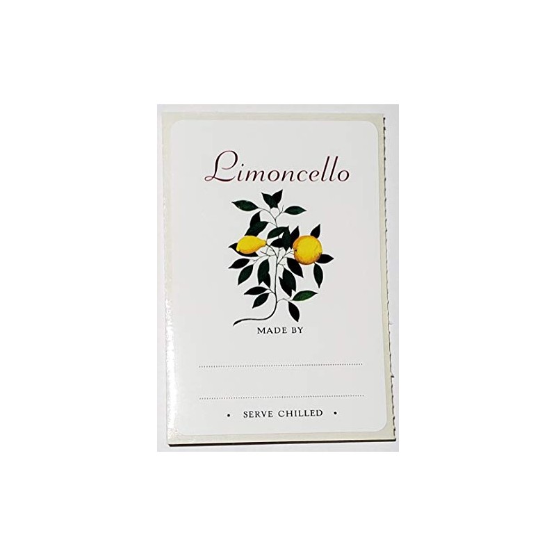 Limoncello Labels - Tutor Design. 3" x 2" - 12