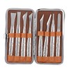 Kit Profesional de Pedicura, 8 Piezas de Limas de Acero