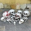 YumSur 10 Pieces Resin Skull Small Realistic Human Skull Replica