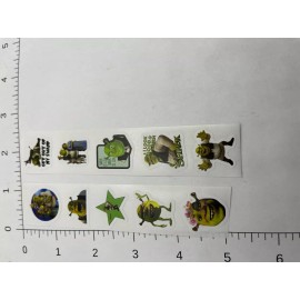 STICKER SHEET: Shrek ogre fiona donkey