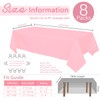 8 Pack Pink Tablecloth 60 x 102 Inch Polyester Table