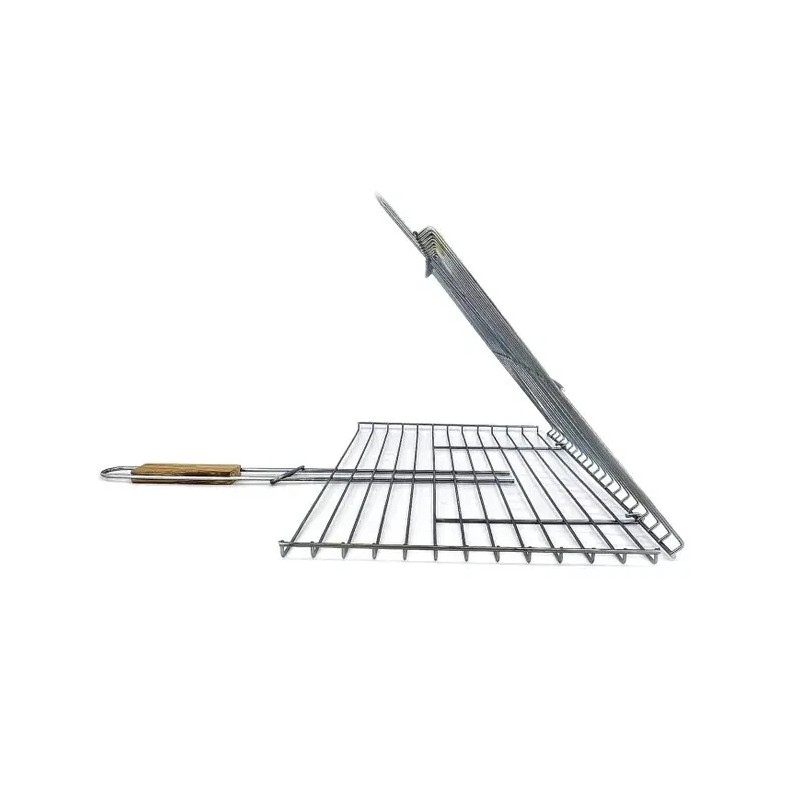 Hakan Lockable Grill Basket 11.8 x 15.8-inch Stainless Steel with