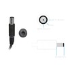 Dell AC-Adapter 90 Watt slim (round corners) original Latitude 15