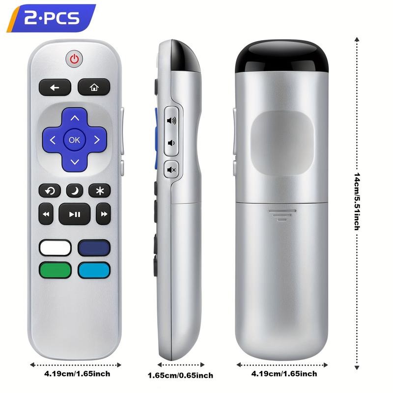 4 Pack (2 Remote Controls, 2 Remote Control Cover) Universal
