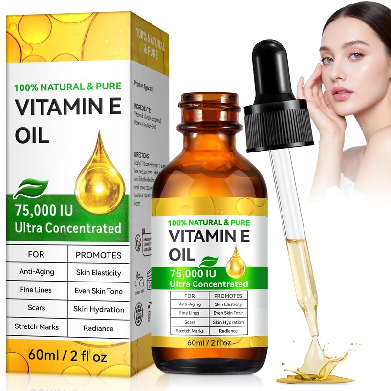 Aceite de Vitamina E Oil,Aceite de Vitamina E Puro 75,000