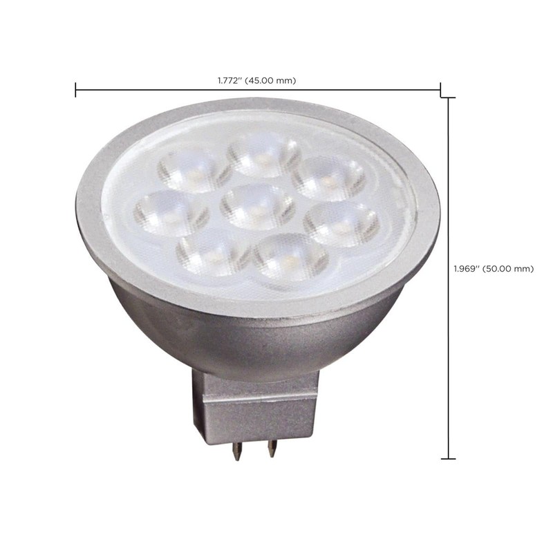 Satco Lighting S9496-6.5 Watt Dimmable MR16 Low Voltage LED Light