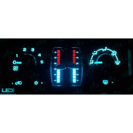 360 LED High Performance 03-06 GM ICE BLUE LED DIY UPGRADE KIT CLIMATE CONTROL SILVERADO SIERRA ESCALADE
