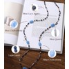 FULU AUTUMN Beaded Long Necklaces for Women Dainty Natural Stone
