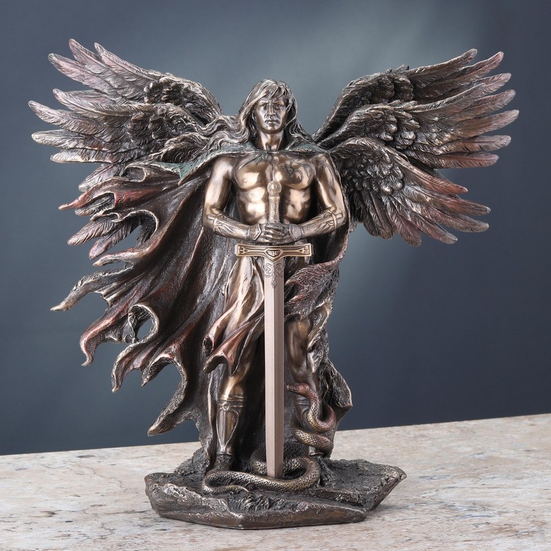 Unicorn Studio WU75976A4 Guardian Angel Statue in 6 Winged with
