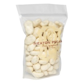 Heaton Pecans White Chocolate Covered Pecan Halves, Candied Pecans, Gourmet Snack, Holiday Nuts Gift, Teacher Gifts, Birthday and More, Food Gifts, 1 lb Bag