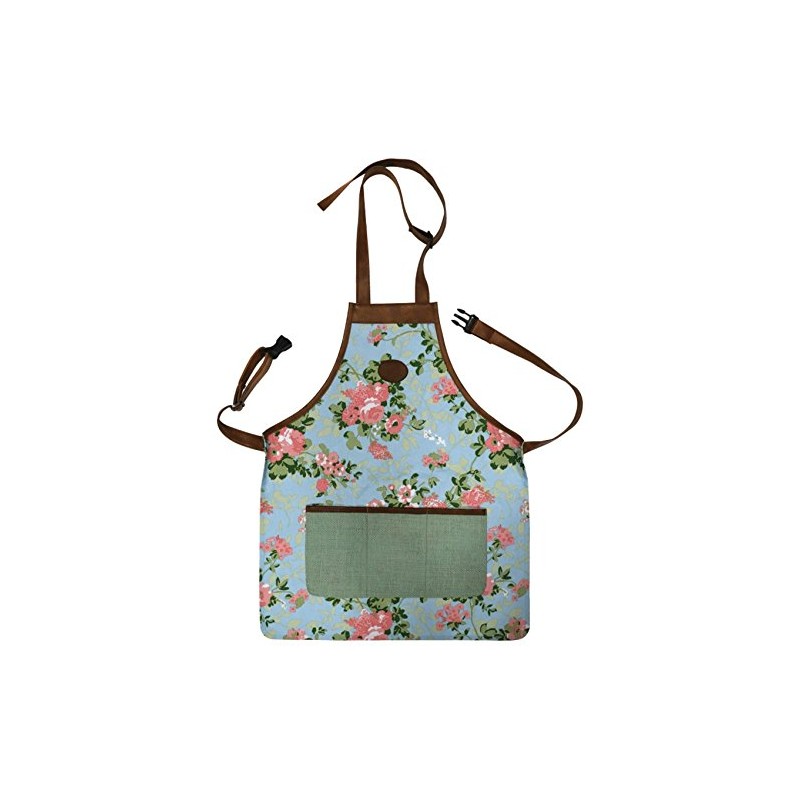 Fallen Fruits Floral Outdoor Gardening Tool Apron Adjustable Straps Durable