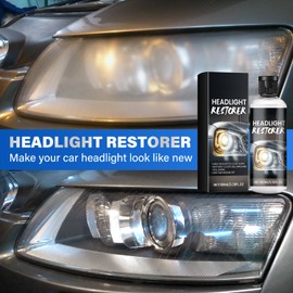 YOUSHEME 2024 Updated Automotive Headlight Lens Restorer,Professional Car Cared Headlight Lens Restorer Kit, Head Light Cleaner for Cars,Headlight Lens Decontamination Repair Kit(