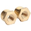 Brass Reducer, Brass Pipe Fitting 2 Pieces 1/2 NPT Male