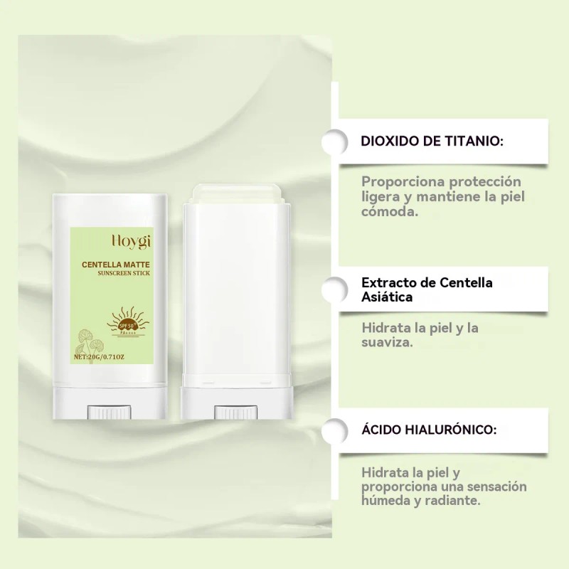 Protector Solar En Barra Con Centella Asiática 20g