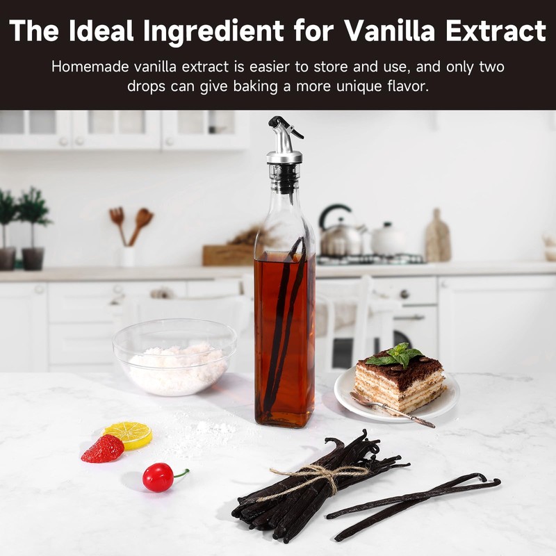 SPICEEL Madagascar Vanilla Beans Grade A Vanilla Pods for Making