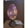 Gerson Lighted Mercury Glass Easter Egg w/ Stand (Purple)