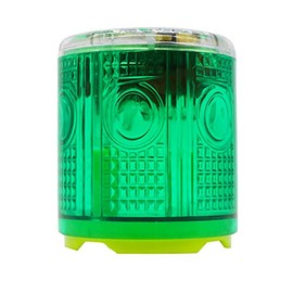 Aolyty Solar Strobe Warning Light Strong Magnetic Base Flashing Super Bright 360 Degree Wireless Automatically Turn On Waterproof for Construction Traffic Factory (Green)