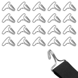 SWQS 20 PCS Car Seat Cover Hooks, Locking Clip for Car Seat Headrest Cushion, Metal Vehicle Seat Mat Pad Fixing Hanger Hook, Bag Straps Hook Fastener Replacement, Automotive Seat Cover Accessories