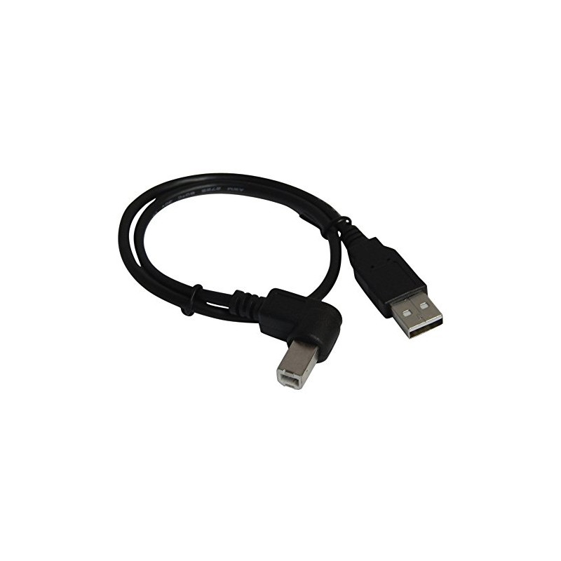YCS basics 18 inch USB 2.0 Right Angle Printer/Scanner Cable