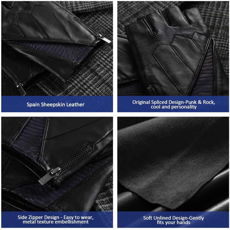 GSG SINCE 1998 Men's Driving Gloves Made of Soft Spanish