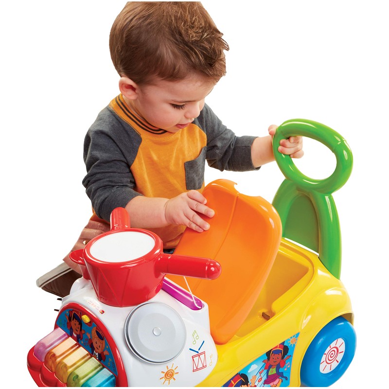 Little People Fisher-Price Music Parade Ride-On, White