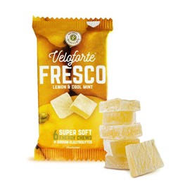 Veloforte Fresco Natural Energy Chews - Lemon & Cool Mint Flavour, Fast Releasing Energy, 100% Delicious, Natural, Vegan & Gluten Free (5 Pack)