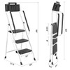 Lifetime Home 3-Step Ladder with Hand Rails Anti-Slip Platform &