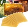 Qcwwy Pack of 10 Natural Beeswax Sheets, Beekeeping Beeswax Foundation