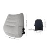Inflatable Travel Pillow Portable PVC Flocking Head Neck Lumbar Support