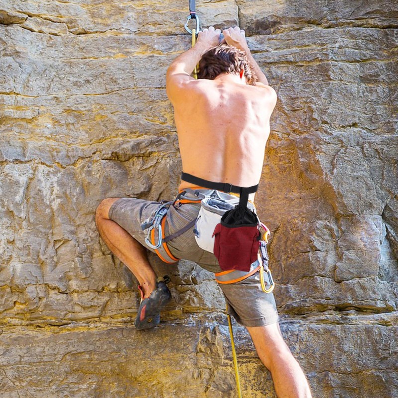 BESPORTBLE Rock Climbing Chalk Bag Anti-Slip Gym Bag Chalk Bucket